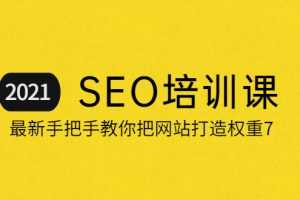 （2055期）2021最新SEO培训：手把手教你把网站打造权重7，轻松月入3万（无水印）