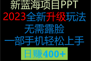 2023新玩法，在这个平台卖ppt才是最正确的选择，一部手机实现日入400+