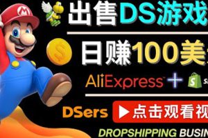 出售DS游戏卡，日赚100美元以上，净利润可达100%