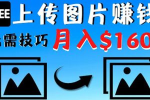 只需上传图片就能赚钱，不露脸不拍摄没有技巧 轻松月赚$1600