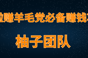 柚子团队内部项目课程：羊毛党必备兼职项目，哆啦赚轻松日入200+【无水印】