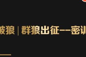 杀破狼 | 群狼出征——密训营1期，2期：如何搭建赚法内容价值库的【框架】