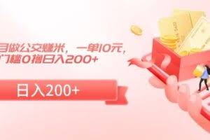 冷门小项目做公交赚米，一单10元，无门槛0撸日入200+【揭秘】