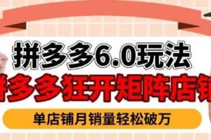 拼多多虚拟商品暴利6.0玩法，轻松实现月入过W