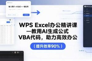 WPS Excel办公精讲课，教用 AI 生成公式，VBA 代码，助力高效办公