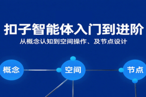 扣子智能体入门到进阶：从概念认知到空间操作及节点设计
