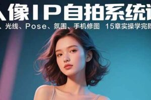 （15920期）人像IP自拍系统课：构图、光线、Pose、氛围、手机修图 15章实操学完即出片