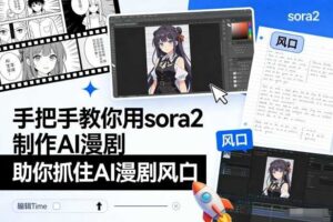 手把手教你用sora2制作AI漫剧,助你抓住AI漫剧风口