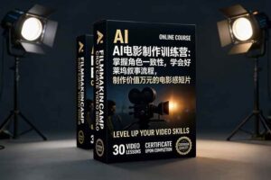 （17223期）AI电影制作训练营：掌握角色一致性，学会好莱坞叙事流程，制作价值万元的电影感短片