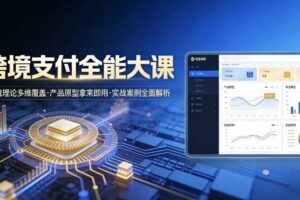 跨境支付全能大课,系统理论多维覆盖,产品原型拿来即用,实战案例全面解析