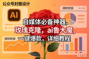 (17393期)玫瑰克隆工具,ai鲁大魔,自媒体必备神器,一键爆款神器,详细教程。