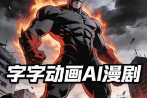 字字动画AI漫剧2026年第1期系统课程，小白看完就能学会实操的漫剧课，单人月收1-3W