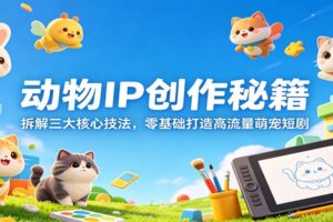 动物IP创作秘籍：拆解三大核心技法，零基础打造高流量萌宠短剧