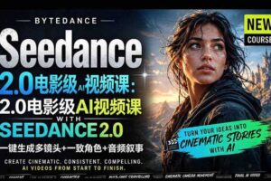 字节跳动的Seedance 2.0 AI电影视频生成制作教程,一键生成多镜头+一致角色+音频叙事-中英字幕