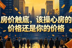 付费文章:房价触底,该操心房的价格还是你的价格