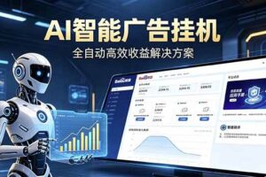 (18661期)Ai智能广告挂机 别再瞎折腾了!这个全自动挂机项目,新手当天见钱,告别频繁换项目的烦恼