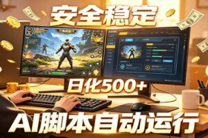 三角洲全自动挂机,AI脚本躺赚,日化500+